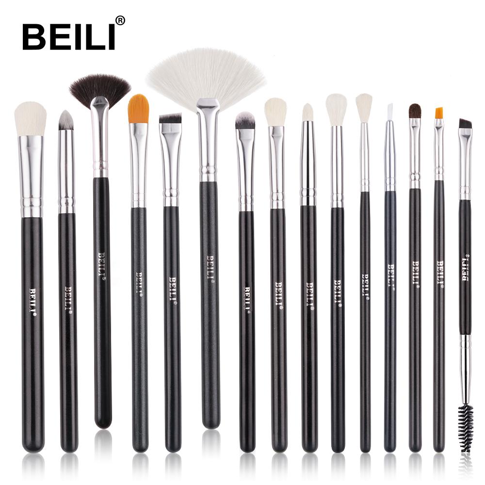 15PCS Black Makeup Brushes