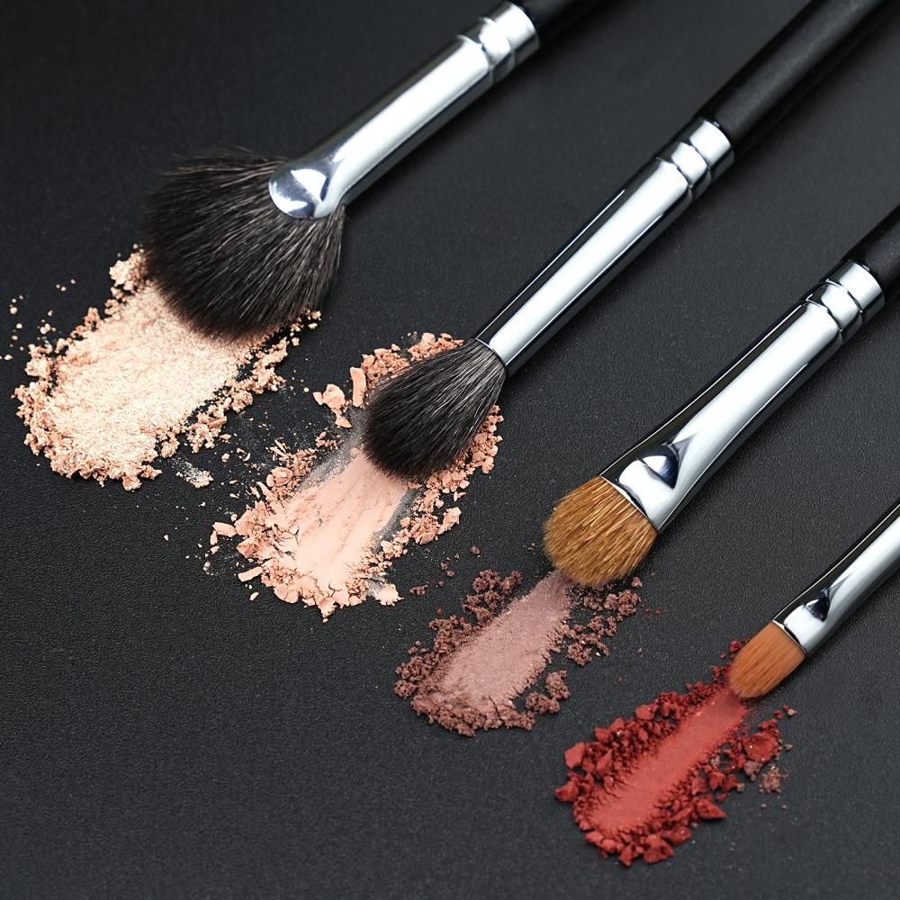 eco-friendly Kabuki makeup brush Best Quality Soft Powder beauty Cosmetic foundation private label flat synthetic hair